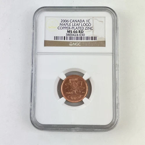 2006 Elizabeth II Canada 1C Cent Coin MS 66 MS66 RD Red NGC Graded