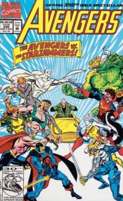 Avengers (1963) # 350 (7.0-FVF) Flip-book, Black Knight 1992