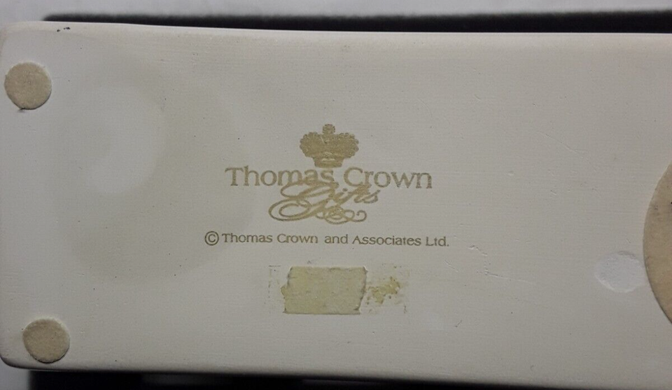 Pen Holder Stand Heart Shaped Paper Weight Swivels Ceramic Beautiful