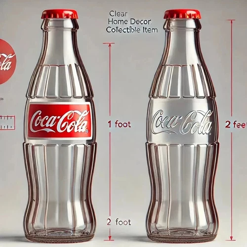 Giant Coca Cola Money Bottle 1-2 FT Plastic Bottle Saving Coin Piggy Bank Uk - Picture 3 of 5