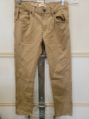 Levi Boys Teen 511 Slim Sueded Uniform Pant Adjustable Waistband Size 16 28x30
