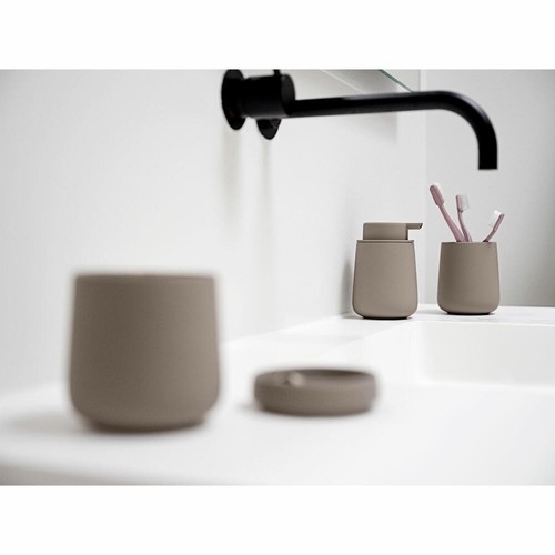 Zone Denmark Zahnbürstenbecher Nova One Zahnputzbecher Steinzeug Taupe H 10 cm - Bild 2 von 2
