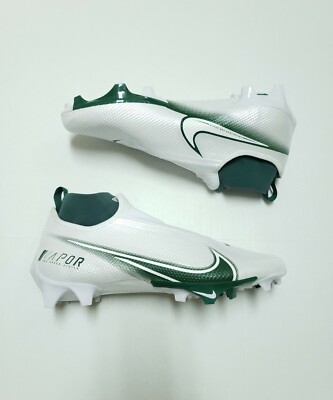 Nike Vapor 360 Edge Pro White Green Football Cleats Mens Size 13.5 CV6345 106 Nike Vapor Edge Pro 360 White Green Football Cleats CV6345  main image 4