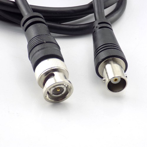 BNC Male To Male To Female Cable Coax Line CCTV 1M 3.3ft Extension Cable - Picture 3 of 9