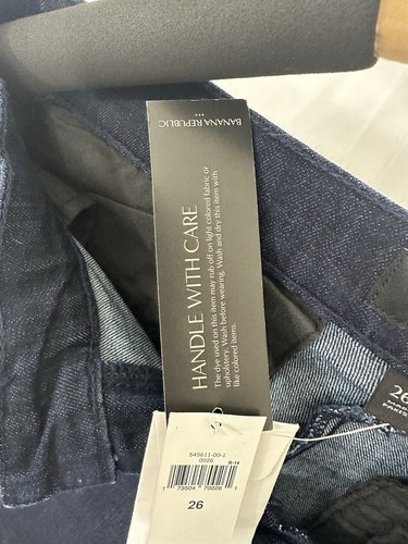 Jeans blu Banana Republic taglia 26/2 bottoni grandi nuovi con etichette fondo a campana - Foto 3 di 11