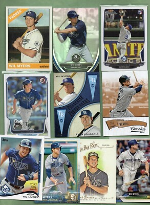 Wil Myers (D'Rays & now w/San Diego Padres) 20  Lot w/Rookie & Inserts