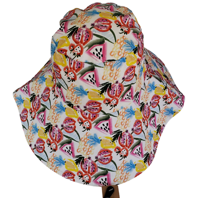 Steve Madden Floppy Sun Hat with Ties O/S Packable Lined  display picture 1