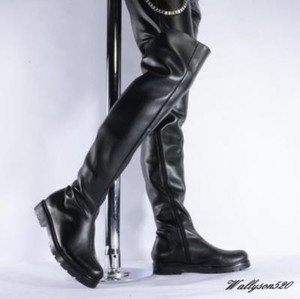 mens leather thigh boots
