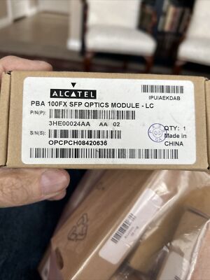 Lot Of 33 PBA 100FX SFP Alcatel-Lucent Compatible SFP 100Mbps 3HE00024AA New 5C