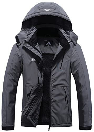 Women's Mountain Waterproof Ski Jacket Windproof Rain Large Dark Gray-02 - Picture 2 of 8