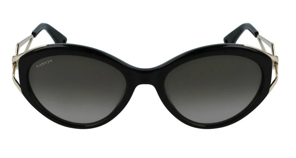 Gafas de sol 400 € Lanvin LNV618S 001 negras y doradas para mujer hechas en Italia Foto 3 de 4