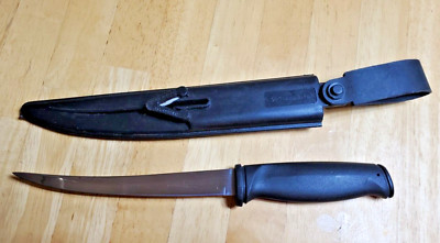 Fiskars 10.5'' SS Fillet Knife With Fiskars Plastic Sheath & Sharpener