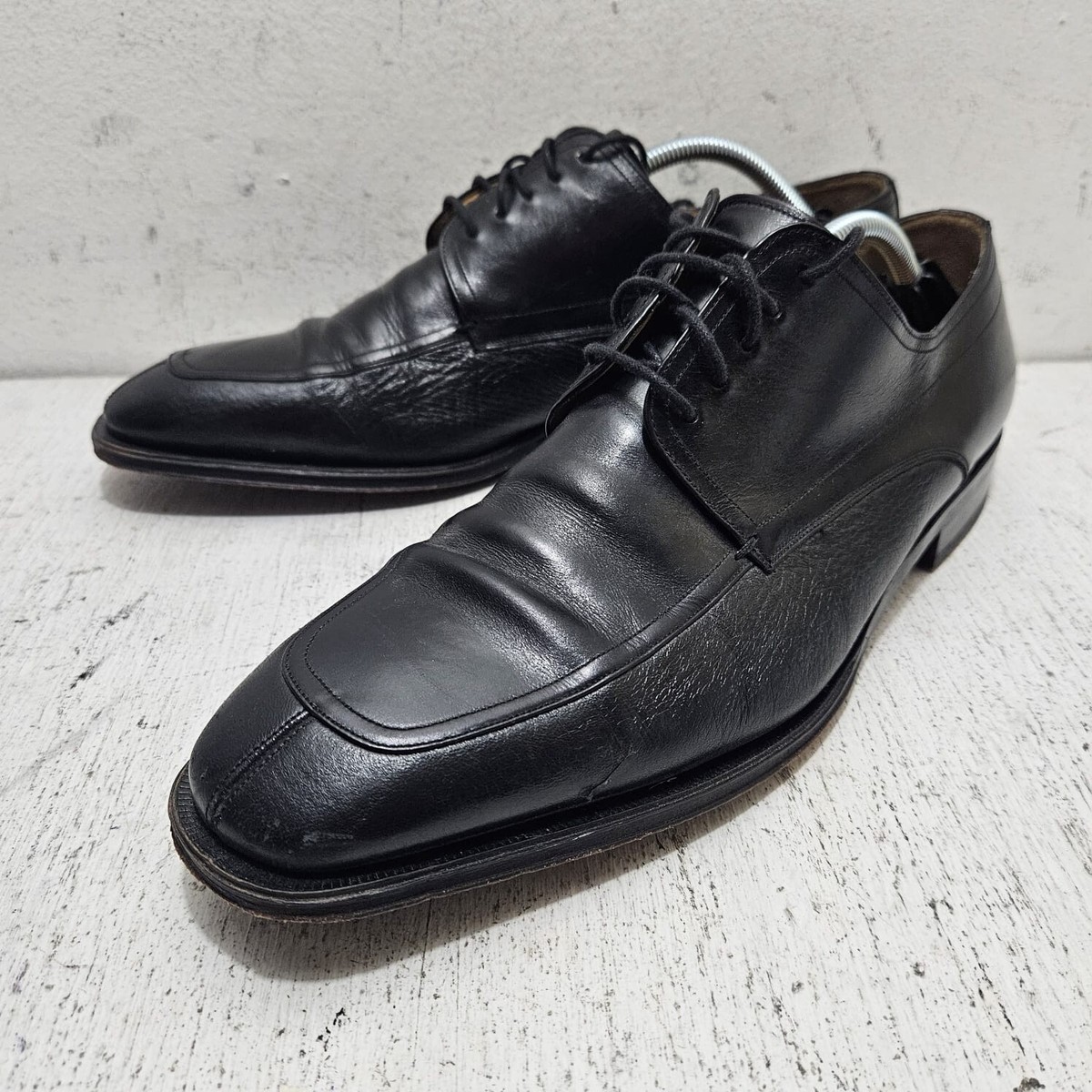 Mezlan Mens Shoes Size 12 M Black Leather Derby Noci Lace Up  display picture 3