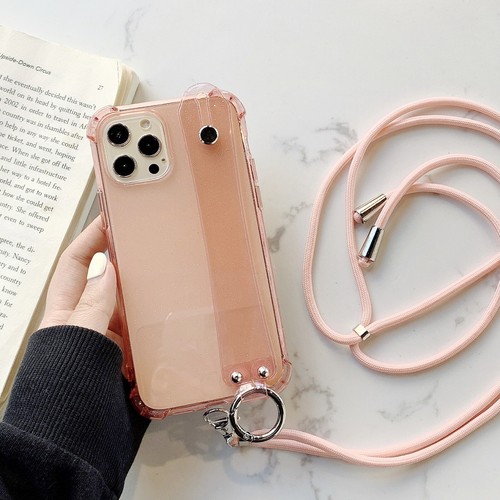 For iPhone 16 15 Pro Max 14 13 12 11 XS 8 Cover With Strap Glitter Lanyard Case - Picture 16 of 21