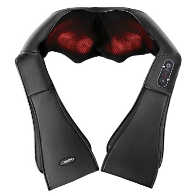 NAIPO Schulter Massagegerät mit Wärmefunktion 3D-Rotation Massage Einstellbaren