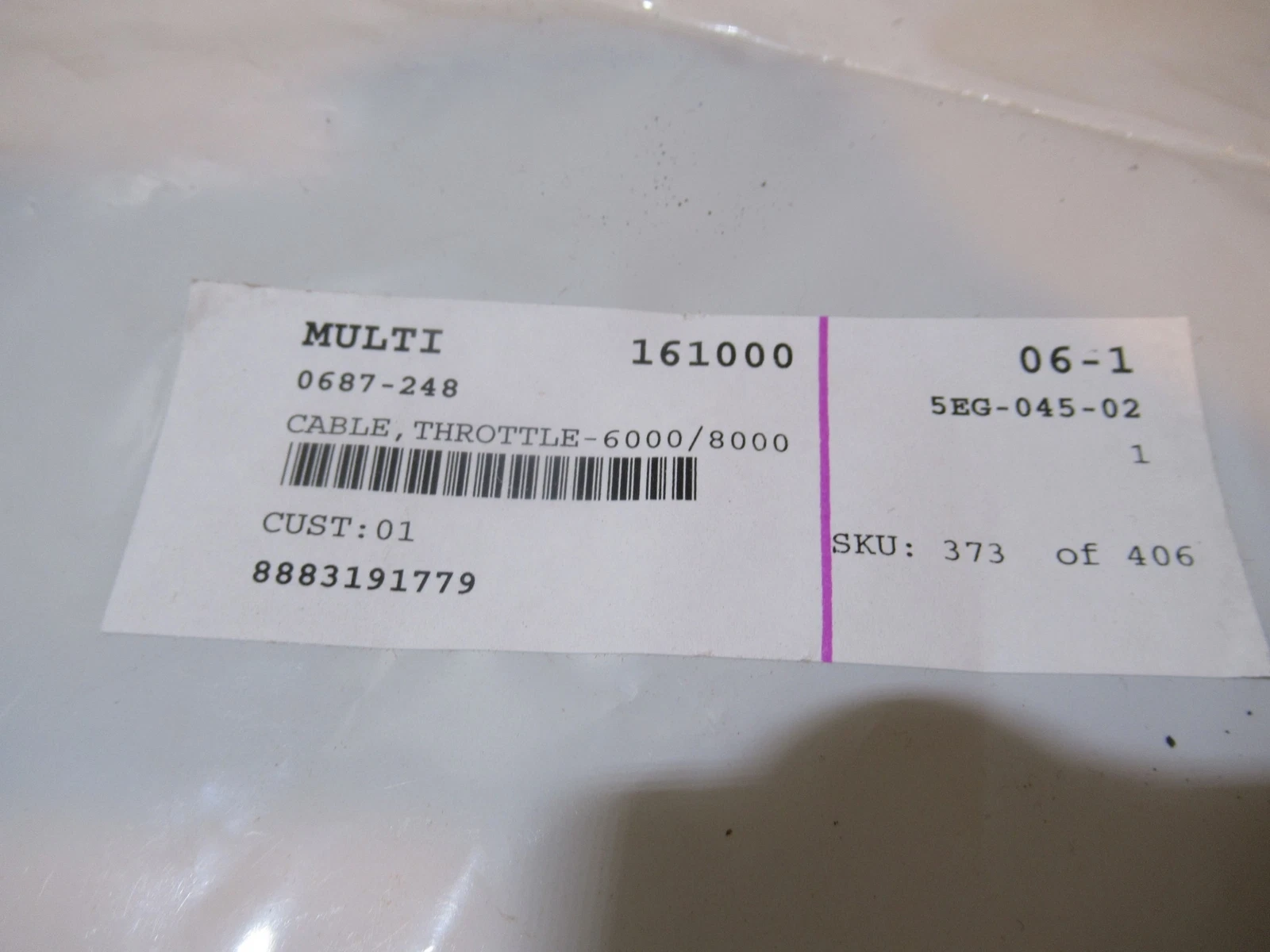 Arctic Cat M8000 Throttle Cable 2019