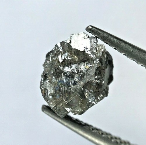Big Raw Diamond 1.08tcw Gray Silver Sparkling Natural Irregular Shape For Gift - Foto 6 di 14