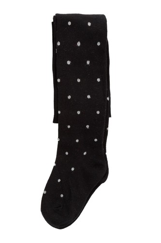 Mädchen dehnbare funkelnde Strumpfhosen Kinder warm Winter Baumwolle Punkte Sockenstrumpfhose FS1005 - Bild 4 von 4