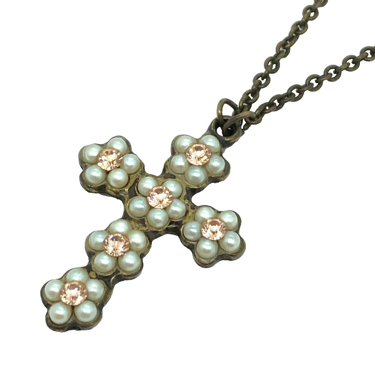 Michal Negrin Rhinestone Brown Fashion Jewelry