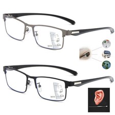 Progressive Multifocal Reading Glasses Anti-blue Men 1.0 1.5 2.0 2.5 3.0 3.5 4.0