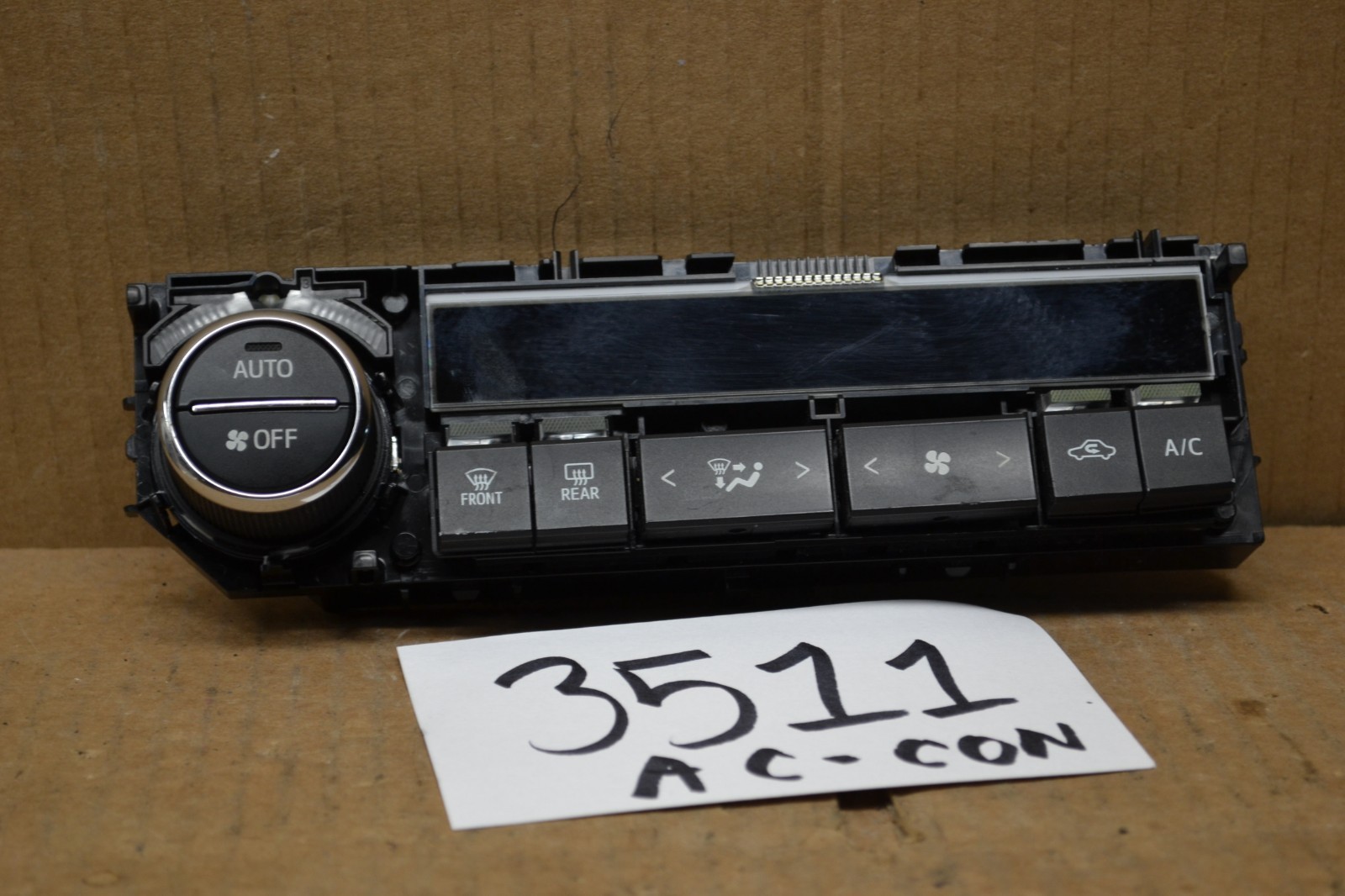 2014 2015 2016 Toyota Corolla AC and Heater Control Used Stock #3511-AC 