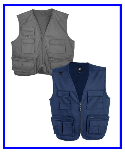 Gilet estivo non imbottito multitasche da lavoro smanicato Sudan da uomo |  eBay