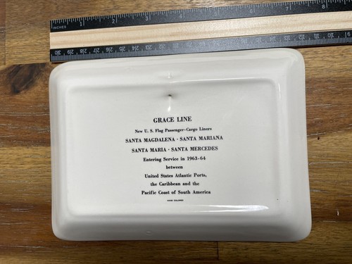 Kreuzfahrtschiffe, 2 kleine Schalen, 2 Ashtrys, Grace Line, Holland Amerika, Frankreich - Bild 8 von 14