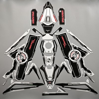 Vinyl Graphics Kit Sticker Complete for TALARIA X3 XXX Dirt eBike, Black White