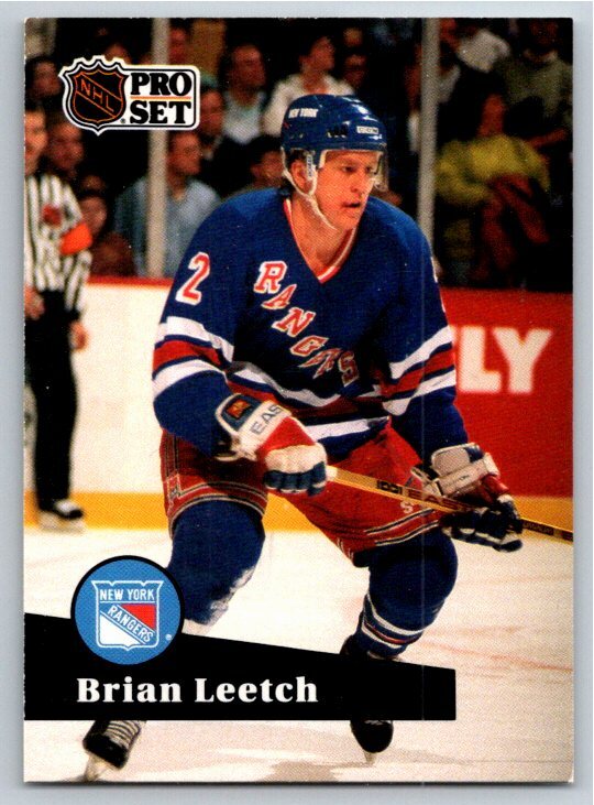1991-92 Pro Set French Brian Leetch New York Rangers #159