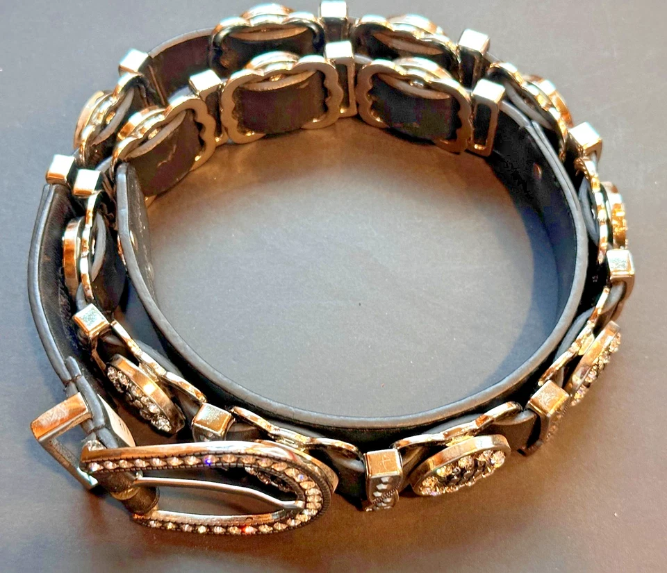 Christine Alexander Western BLING ремень Sz-L б/у идеальный - Изображение 2 из 4