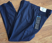Van Heusen Cool Flex Slim Fit Men  s Suit Separate Dress Pants Navy 38x29 Flex
