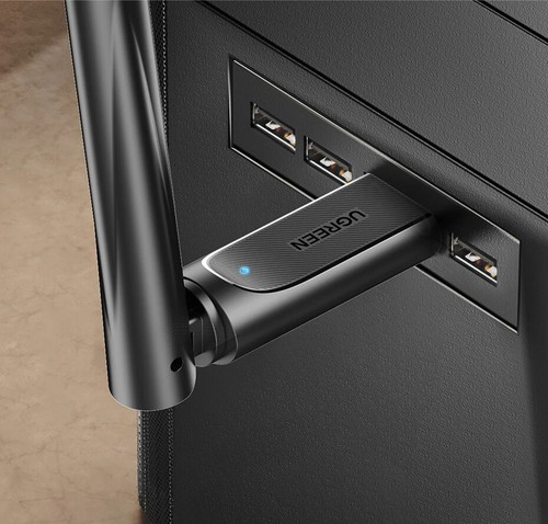 Adapter USB WiFi do PC - Bezprzewodowa karta sieciowa z anteną kompatybilna z Windows - Zdjęcie 24 z 29