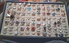 Vintage Costume Jewelry Ring Lot Over 100 Pcs
