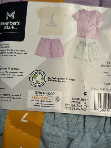 Member’s Mark Girls Size 7 4 Piece Everyday Playwear Set . New! Great Price! - Picture 4 of 5