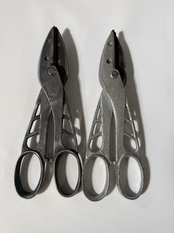 Malco Andy MC12 USA Vintage Tin Snips Set Of 2 