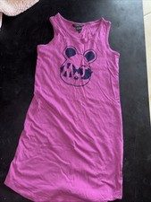 Marc By Marc Jacobs 12A Girls Cotton Tank Dress Purple With Logo
