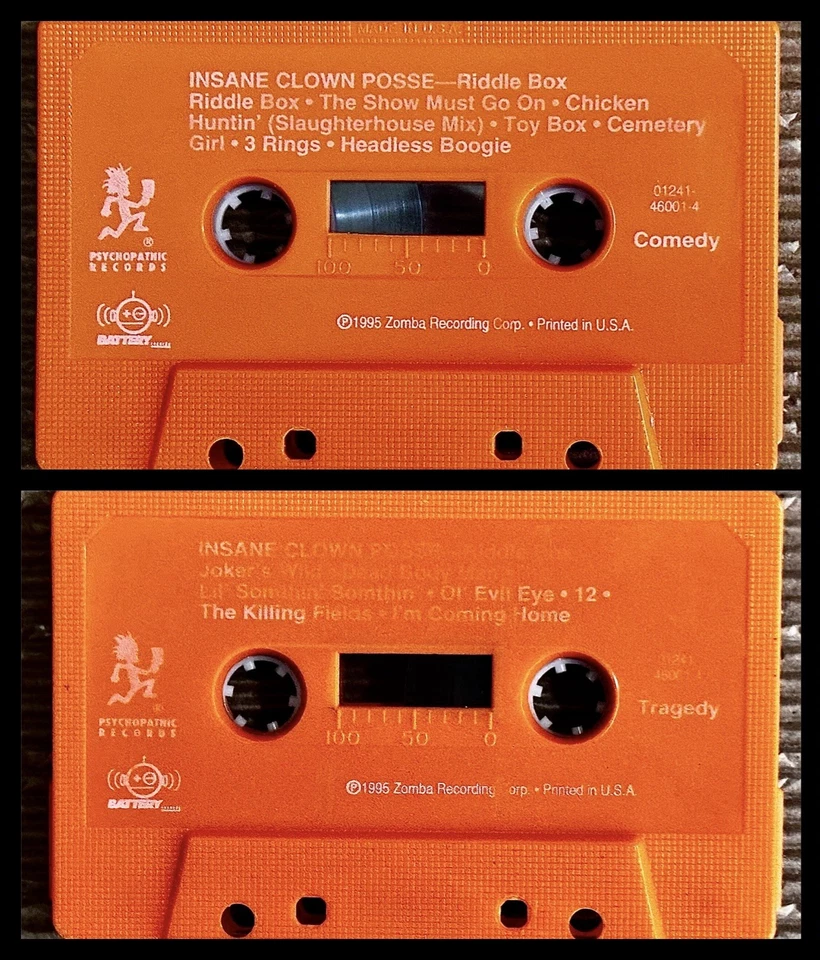 Insane Clown Posse Riddle Box (1995) Orange Tape w/ Complete J-Card | RARE | VG+ — 第 3/4 张图片