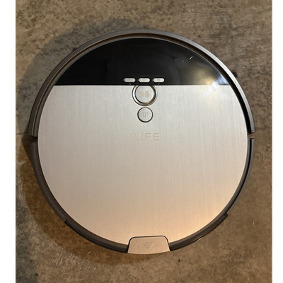 ILIFE Robotic Vacuum Cordless Bagless Automatic Silver/Black w/ Dock+Charger
