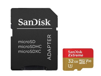 SANDISK Extreme  UHS-I-Karte, Micro-SDHC Speicherkarte, 32 GB, 100 MB/s