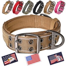 Adityna Heavy Duty Dog Collar For Large Dogs Reflective Collar With Handle For T