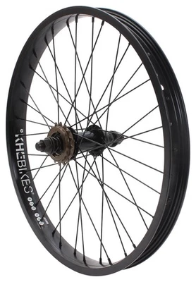 KHE PRISM BMX Hinterrad 20 Zoll Schwarz 14mm 16T Freilauf Freestyle - Bild 1 von 4