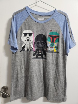 Star Wars Shirt Herren Medium Darth Vader Boba Fett Grafik Tshirt Funko Pops