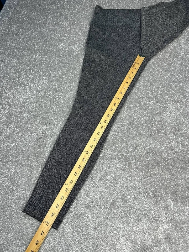 Athleta Delancey Herringbone Tight Leggings Womens Medium Gray Stretch High Rise - Image 3 of 4