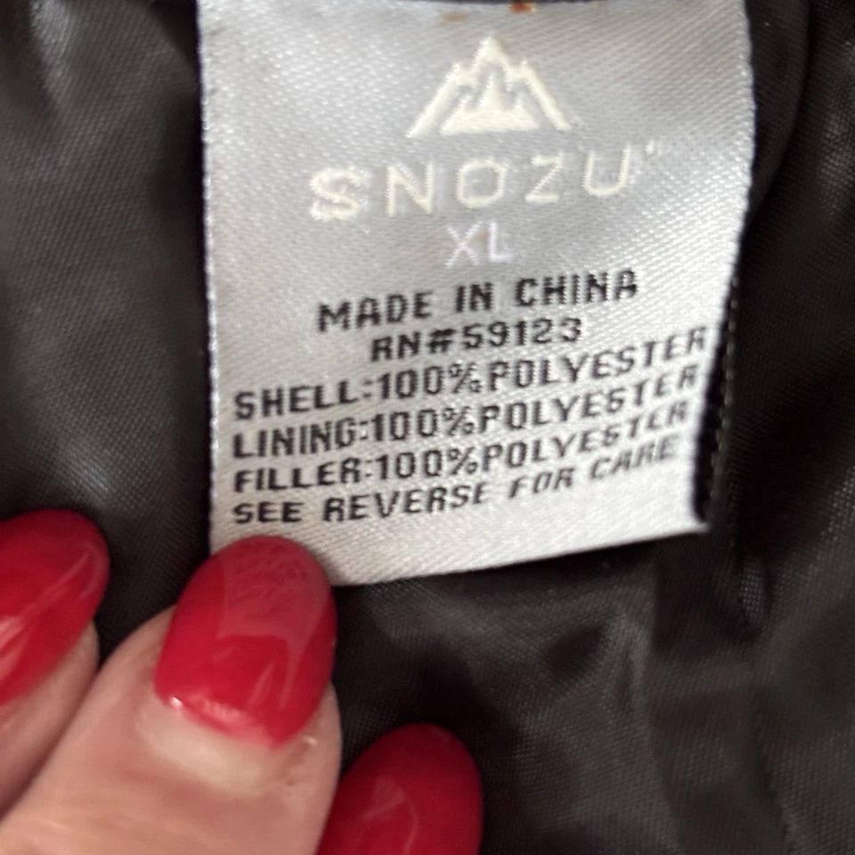 Pantalones de nieve para mujer Snozu XL doble tobillo ajustable cintura bolsillos negros usados en excelente estado Foto 4 de 4