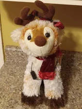 Hazel Reindeer Plush Encore Group 2006 15" Wired Legs Holiday Stuffed Toy