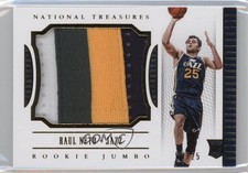 2015 Panini National Treasures Rookie Jumbo Materials Prime /25 Raul Neto #33 RC