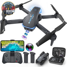 Drone with 1080P Camera for Beginners and Adults, Foldable Remote Control Quadco