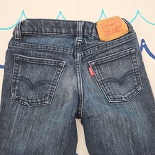 Levi's 511 Slim Boys Denim Blue Jeans With Adjustable Waistband Size 7 Reg