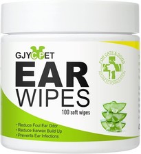 Dog Ear Wipes - Cat Dog Ear Cleaner, Puppy Ear Wipes Wash Cleaner for Dogs Cats