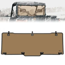 Kemimoto Rear Windshield Dark Tint for Polaris Ranger XP 1000 /Crew 2017-2025